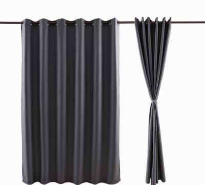 China Blackout Keqiao Home Textile Factory Outlet Solid Color Blackout Curtain For Bedroom Living Room Curtain Chinese Cheap Suppliers OEM for sale