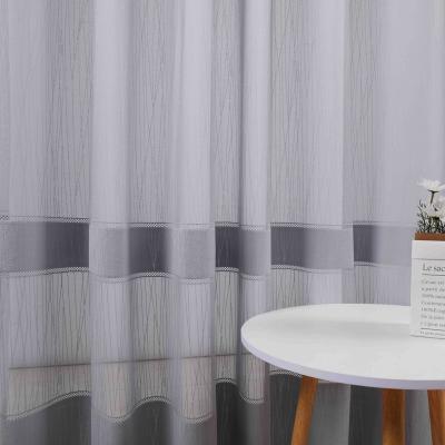 China Translucdus warp curtain knitting voile for living room curtains luxury hotel curtain for home for sale