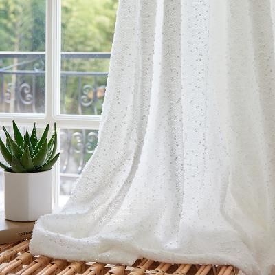 China Translucdus factory sales voile curtain voile fabric window backdrop curtain&drape living room transparent and sheer fabric for sale