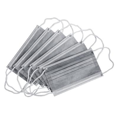 China High Breathability Gray Disposable Face Mask 3 Layers Dustproof Disposable 50Pcs Face Mask for sale