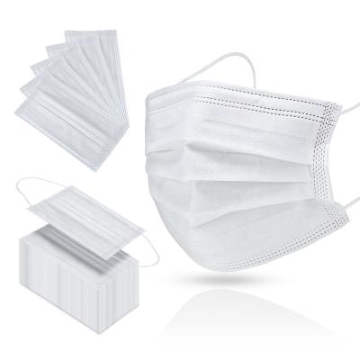 China Hot Selling Three-Layer Filtration 3 Layers Party White Disposable Face Mask Fashion Skin Care Wholesale Medical Protective Adult Sheet for sale