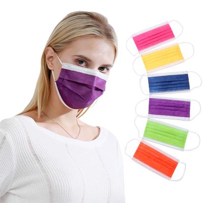 China Breathability 2021 Fashionable Pure Color Disposable High Dust Proof Anti Haze Adult Fashion Maskss Facemask for sale