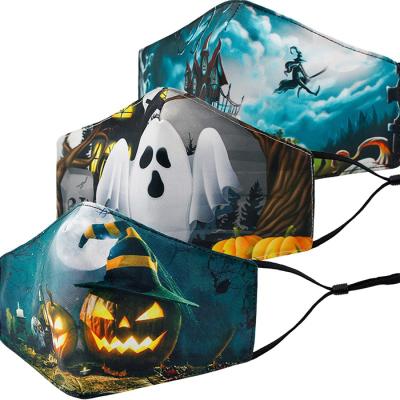 China Washable Face Shield 3D Fashion Face Mask Halloween Christmas Hosale Face Shield for sale