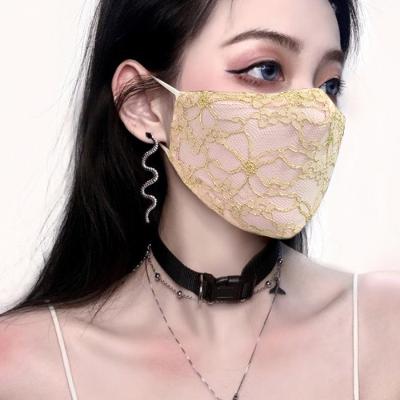 China Wholesale Cotton Adjustable Dust Anti Fog Star Face Lace Piece Nose Fasion Fasion Black Stereoscopic Maskss Face Beauty for sale