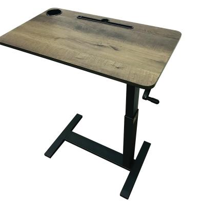 China Low Price Wooden Adjustable Height Adjustable Computer Laptop Bed Side Standing Table (Height) For Home for sale