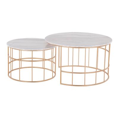 China Home Furniture Metal Wire Low Tea Table Nesting Extendable Living Coffee Table for sale