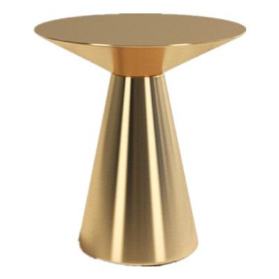 China Modern Light Luxury Gold Edge Little Coffee Table Sofa Corner Few Creative Designer Small Simple Modern Round Living Room Table Small for sale