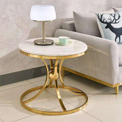 China Modern Design Living Room Marble Top Sofa White Coffee And Side Luxurious EUROPEAN Table for sale