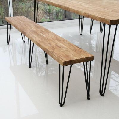 China Customized Traditional Waist Iron Hairpin Legs Solid Table Set Laptop Desk DIY Dining Coffee Table Leg And Wood Top Coffee Table for sale