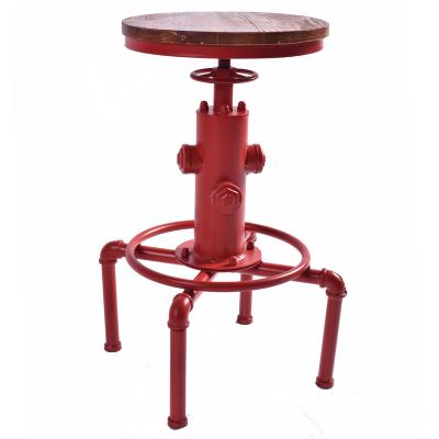 China Vintage Durable Regular Industrial Height Adjustable Bar Stool for sale