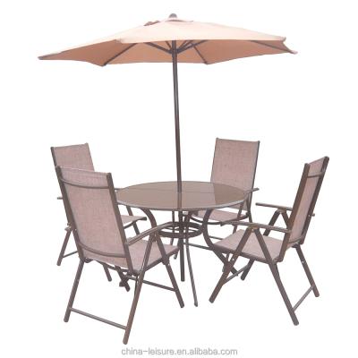 China Modern Patio Furniture Aluminum Bronze Powder Coated Suntime Garden Patio Furniture Set for sale