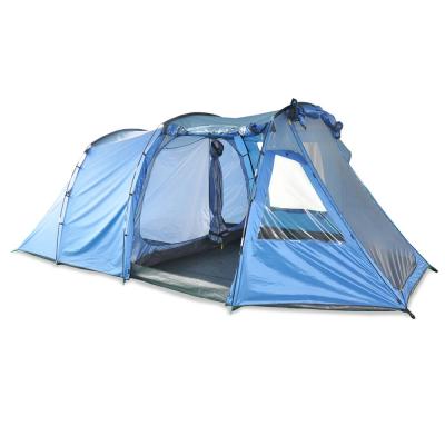 China Outdoor tent 4 large 5 person tunnel tent camping tent with 2 bedrooms for sale