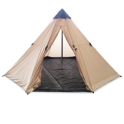 China Wholesale Waterproof 4 6 Person Outdoor Luxury Adult Large Family Teepee Indian Teepee Camping Tent For Sale for sale