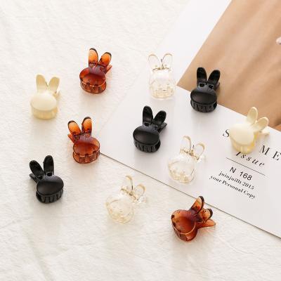 China New acrylic hair decoration children's hair accessories acetic small hiar clip cute rabbit side clip for sale