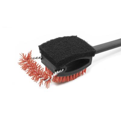 China Easily Cleaned Barbecue Cleaning Brush For Grill Cleaner Nylon Brush New Design BBQ Tools for sale