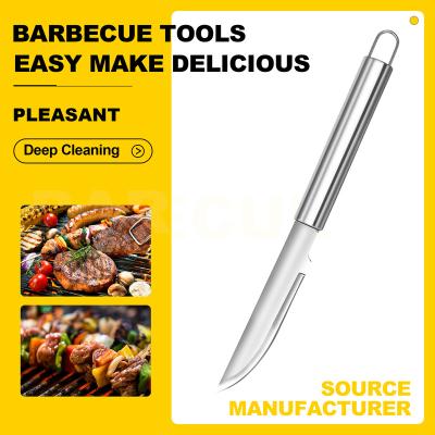 China Easily Cleaned Multifunctional Stainless Steel Handle Kitchen Knife BBQ k Bar Knife Maker for sale