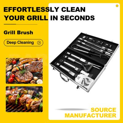 China Easily Cleaned 17 Picnic BBQ Accessories BBQ Kit BBQ Grill Outdoor Grill Soft Clean Kit for sale