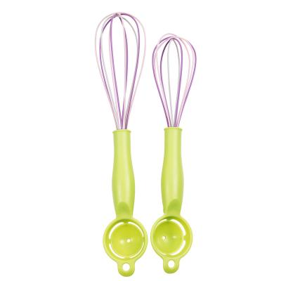 China Sustainable Home Restaurant Kitchen Egg Beater Stainless Steel Handheld Egg Beater for sale