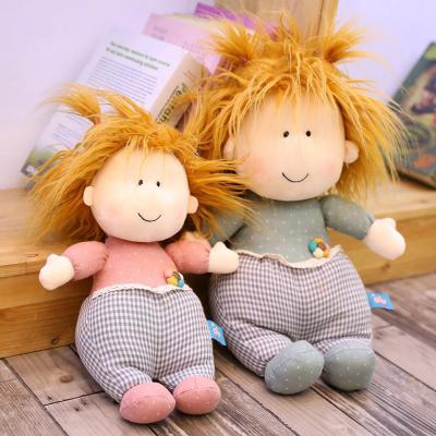 China Kids Gift/Promotion Wholesale Customized Popular Lace Flower Skirt Baby Girl Cloth Dressed Rag Doll With Blonde Hair For Promotional Gifts for sale