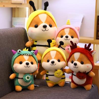 China Cute Toy Stuffed Soft Animal Corgi Chai Pillow Gift For Kids Gift/Promotion Squirrel Shiba Inu Dog Dinosaur Unicorn Plush Girlfriend 25cm for sale