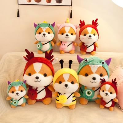 China Wholesale Promotion Cute Kid's Toy Stuffed Soft Animal Corgi Chai Pillow Plushie Doll For Kids Gift/Kawaii Squirrel Shiba Inu Gift for sale