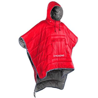 China Hybrid Type Hoodie Coat Bag Hot Selling Style Sleeping Manufacturer Direct Selling Coat Outdoor Portable Warm Windproof Blanket for sale