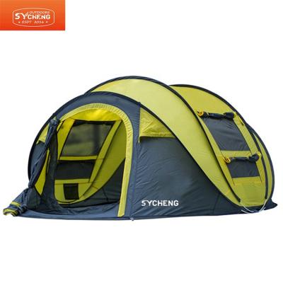 China Straight Bracing Type 4 Person High Quality Automatic Outdoor Waterproof Outdoor Camping Tent for sale