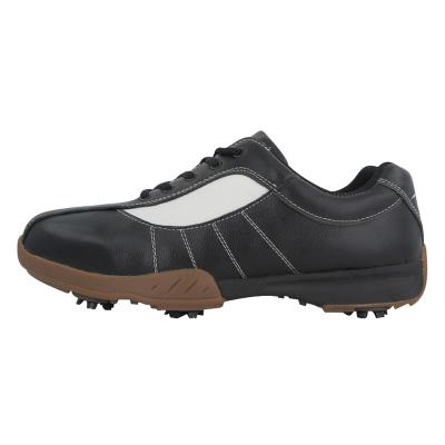 China Fashion\Comfortable Manufacturer\Durable Wholesale Professional Mens Leather Trim Spike Zapatos De Sepatu Custom Golf Rubber Shoes for sale