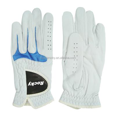 China Customized Excellent Super Soft Durable Hot Sale Cabretta / Sheep Skin Well-breathable Golf Gloves for sale