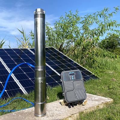 China LEO Stainless steel multi-stage solar water pump mini solar submersible pump manufacturer LEO Stainless steel for sale