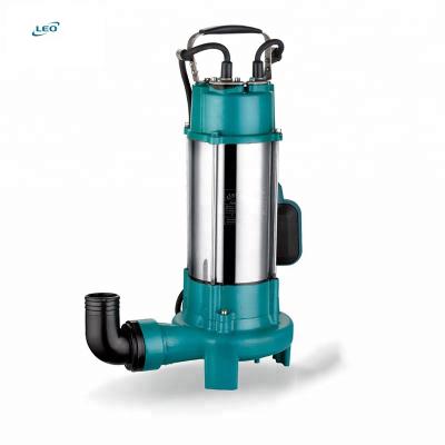 China LEO Cutting Blade Durable Submersible Sewage Transport and Flood Control Sewage Pump for sale