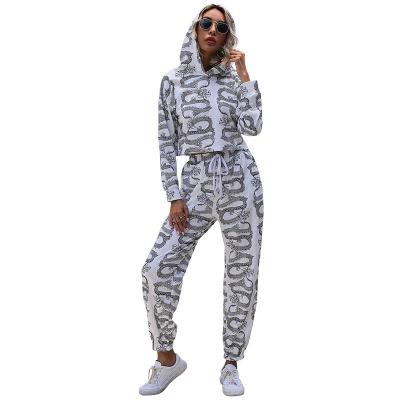 China Fashion Women's Breathable Pants Suits Printed Sweater Pants Age-Reducing Comfortable Sports Suit for sale