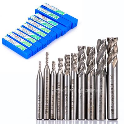 China Hotels 10pcs/Set HSS Straight Flute 2/2.5/3/4/5/6/7/8/9/10mm Shank Router Drill Bits Woodworking Milling Cutter Tool 4 for sale