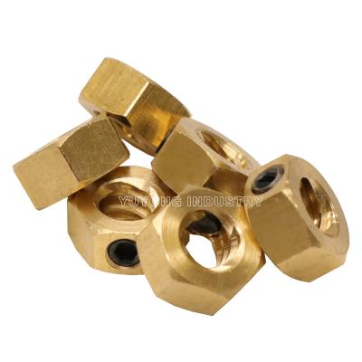 China Automotive industry brass worm gear tension nut for workbee, lead CNC and other CNC machines hex nut tension wire Tr8*8 worm screw nut for sale