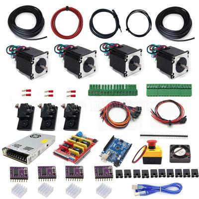 China PR Company GRBL ONU R3 Bundle Controller with 4pcs 1.26N.m Stepper Motors for sale