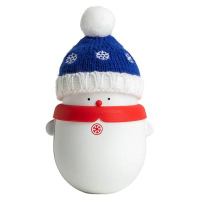 China Polycarbonate+Silicone+Christmas Aluminum Alloy 6000mAh Snowman Cute USB Rechargeable Hand Warmer Power Bank for sale