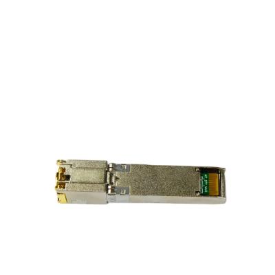 China Data Center 10GBASE-T SFP plus electrical port module, commercial temp, RJ-45 interface, twisted pair 6a/7 transmission up to 30M for sale