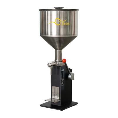 China Food automatic pneumatic small bottle Juice cream oil manual Liquid filling machine for sale