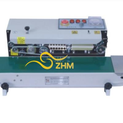 China Food Continuous Sealing Coding Machine Band Heat Sealer Sealing Machine For Aluminum Foil Plastic Bag for sale