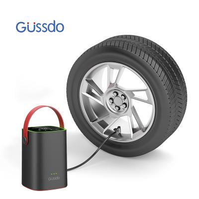 China New Smart Radio 5000mAh Electric Car Compressor Digital Display Portable Rechargeable Car Tire Inflator for sale