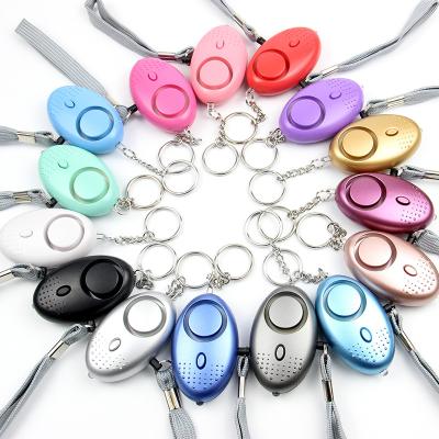 China Suitable for women 130db anti attack security personal alarm pepper spray self-defense key chain for elderly lady children self-defense protection for sale