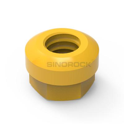 China Tunneling SINOROCK SDA T-thread Self Cavity Anchor Collar Spherical Drilling Nut for sale