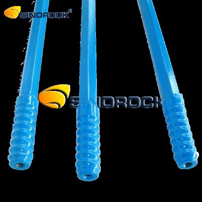 China energy & Sinorock Male Thread Mining Hex And Extension Drill Round Rods For Rock Top Hammer Drilling for sale