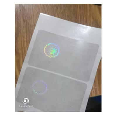 China Holographic Custom Transparent Sticker State ID Hologram Overlaid for sale