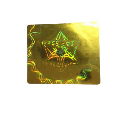 China Foil Hologram Identification Hologram Authentication Laser Hologram Label Sticker Transparent Hot Overlay for sale