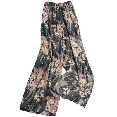 China Breathable 2022 Springs / Summer Pants High Waist Loose Long Womens Trousers Wide Leg Pants for sale