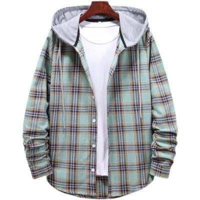 China Hombres camisas con capucha Casual camisas de manga larga chaquetas en venta