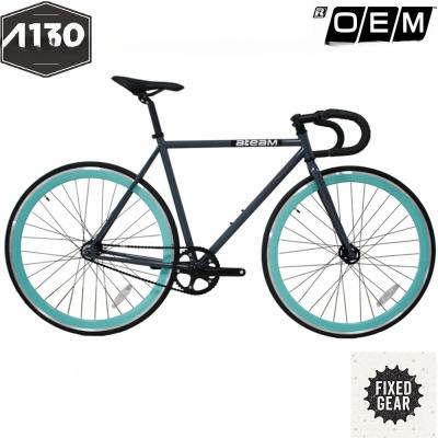 China 130*18.5*77 Bicicleta de engranaje fijo 4130 Cuadro de acero Bicicletas de velocidad única con colores personalizados en venta