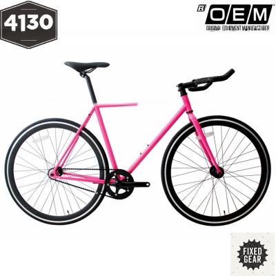 China 4130 Cuadro de acero 700c Bicicleta de velocidad fija para eficiencia de rendimiento final en venta