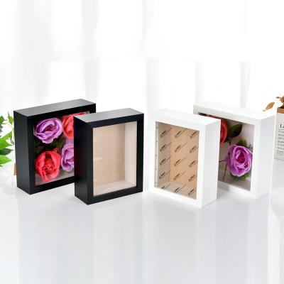 China Fashionable Ready To Ship 6cm Depth 8x8 Inch Photo Display Box Shadow Frames 3d Views for sale